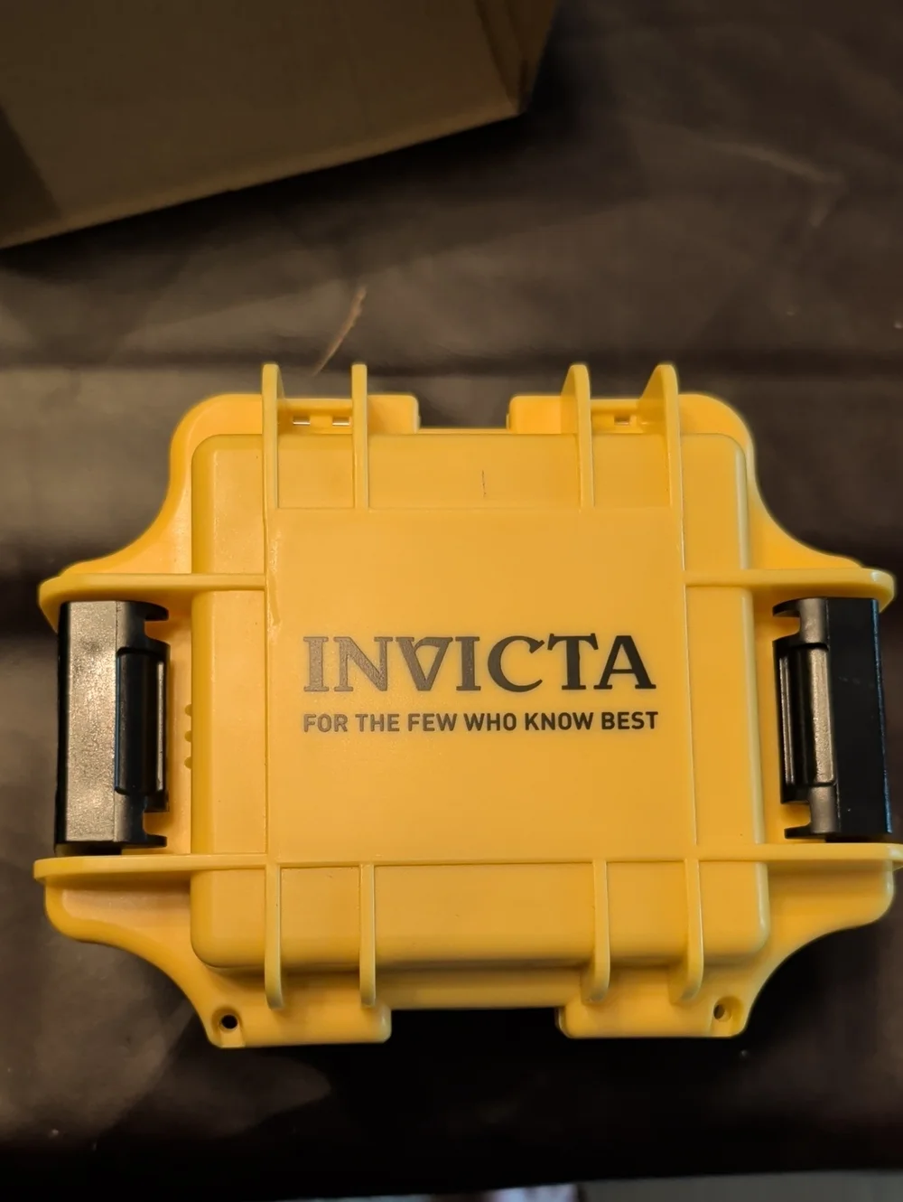 Invicta Dive Box Yellow Hard Protective Case with Black Latches